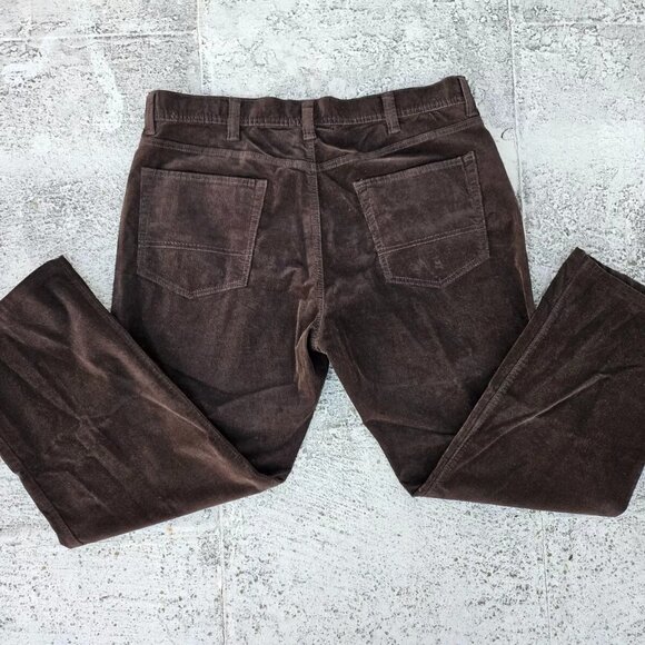 Kirkland Signature Men Pant Brown Corduroy Straight Dress Pant Size 38X28 - Picture 9 of 10